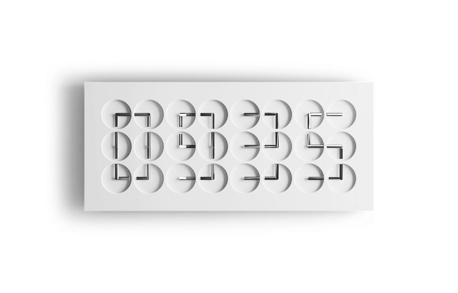 ClockClock 24 / White Sterling